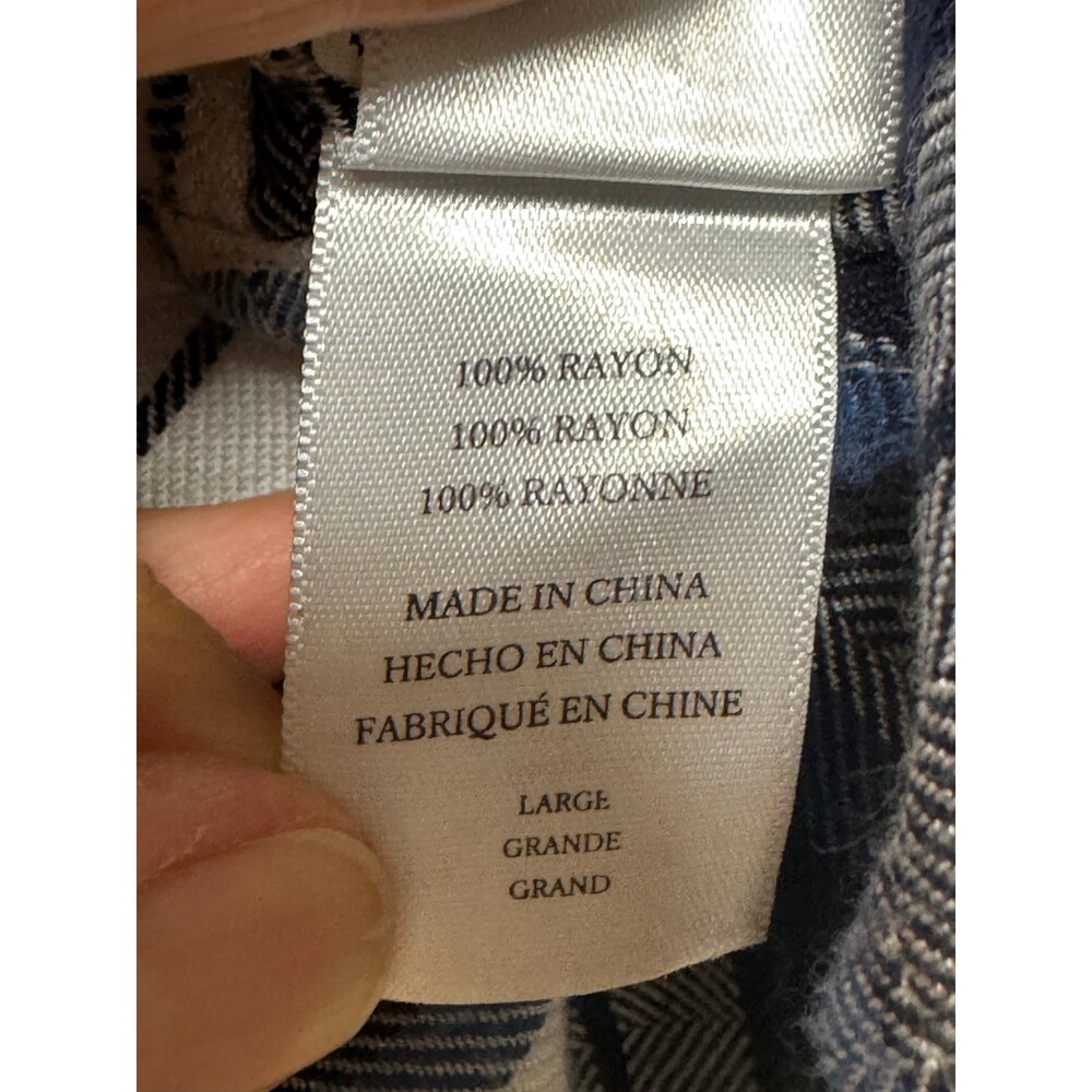 Rails Dylan Cropped Plaid Button Up Shirt Sapphir… - image 7